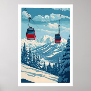 Skidruck Åre Schweden 1 Poster