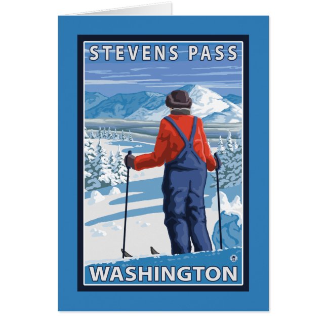 Skier Admiring - Stevens Pass, Washington (Vorne)