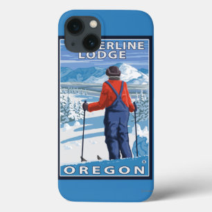 Skier Admiring - Timberline Lodge, Oregon Case-Mate iPhone Hülle