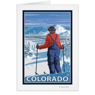 Skier AdmiringColorado