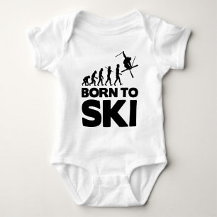 SKIER-EVOLUTION GEBOREN, SKI ZU FAHREN 02.png Baby Strampler