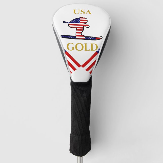 SKIER GOLF HEADCOVER (Vorderseite)