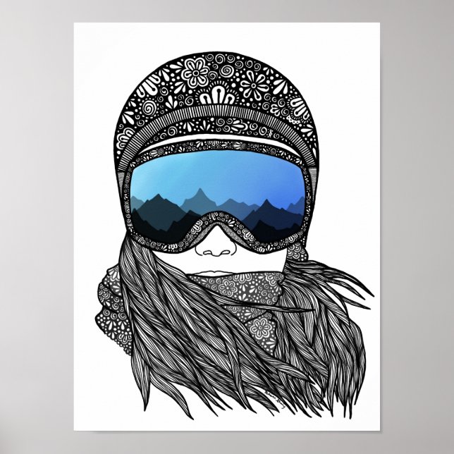 Skier Poster (Vorne)