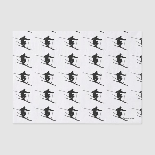 Skier Seidenpapier (Vorderseite)