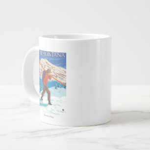 Skier Snow Skis - Montana Jumbo-Tasse
