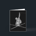 Skier snowflake merry christmas - ski snowflakes karte<br><div class="desc">Skier snowflake merry christmas - ski snowflakes skiing</div>