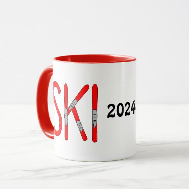 Skier Tasse (Vorderseite Links)