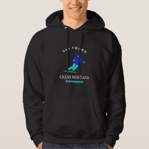 Skier Winter Sport Ski Abenteuer individuell auf S Hoodie