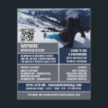 Skierportrait, Ski-/Snowboardunterricht/Kurse Flyer<br><div class="desc">Skierportrait,  Ski/Snowboarden Lektionen/Kurse Werbung Flyer durch den Business Card Store.</div>