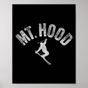 Skifahren am Mt Hood oder (Oregon) Cooler Mount Ho Poster