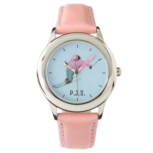 Skifahren Armbanduhr (Vorderseite)