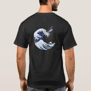 Skifahren auf Die große Welle vor Kanagawa T-Shirt