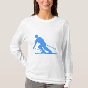 Skifahren - Baby Blue T-Shirt