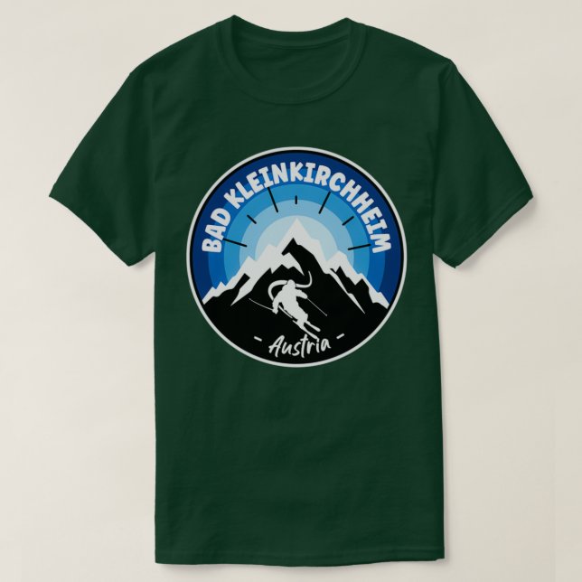 Skifahren Bad Kleinkirchheim Austria Blue T-Shirt (Design vorne)