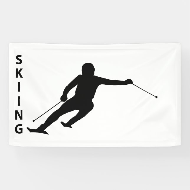 Skifahren Banner (Horizontal)