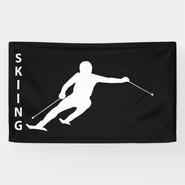 Skifahren Banner (Horizontal)