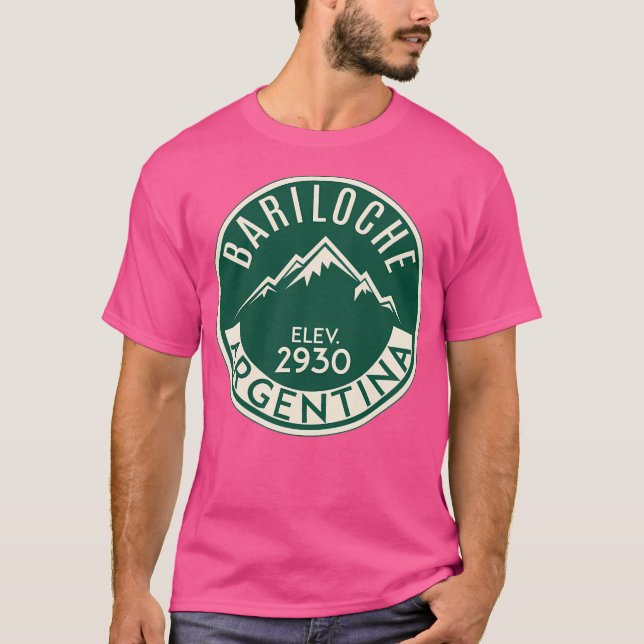 Skifahren Bariloche Argentinien Alp Skigebiet Bas T-Shirt (Vorderseite)