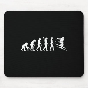 Skifahren Evolution Lustiger Skifahrer Freestyle S Mousepad
