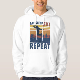 Skifahren Funny Sprichwort Geschenk Hoodie