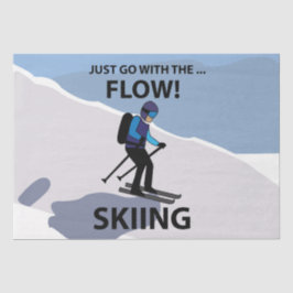 Skifahren geht einfach mit dem Flow Ski Seidenpapier
