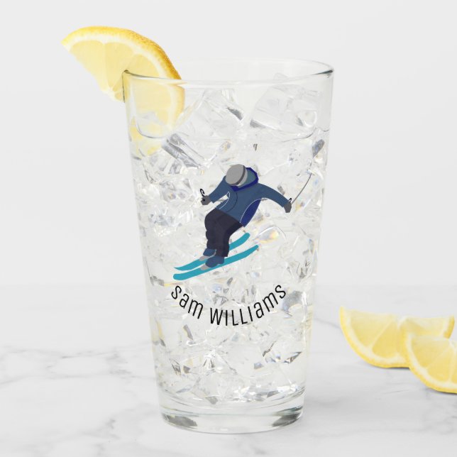 Skifahren Glas (Vorderseite Ice)
