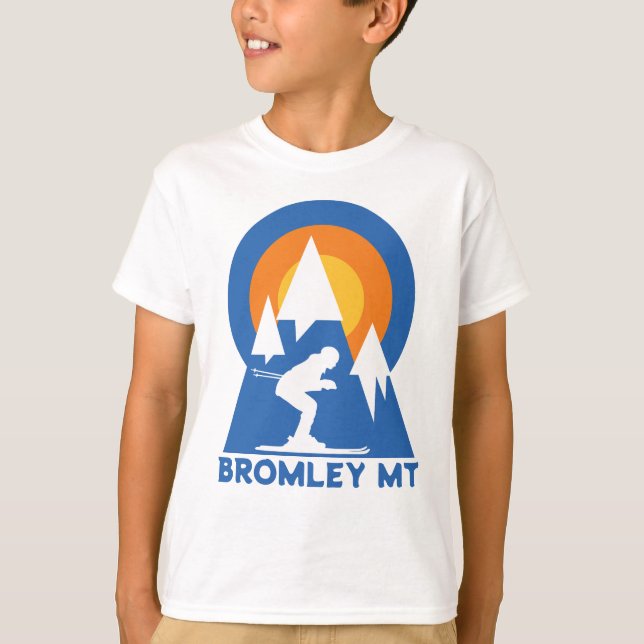 Skifahren im Bromley Mountain T-Shirt (Vorderseite)