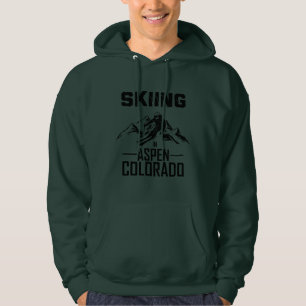 Skifahren in Aspen Colorado Hoodie