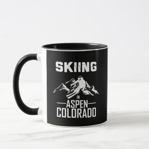 Skifahren in Aspen Colorado Tasse
