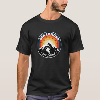 Skifahren in Ben Lomond Neuseeland Vintager T - Sh T-Shirt