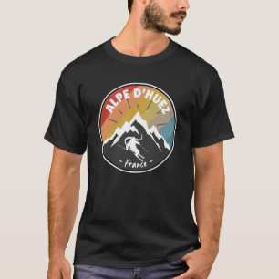 Skifahren in Frankreich Alpe d’Huez T-Shirt