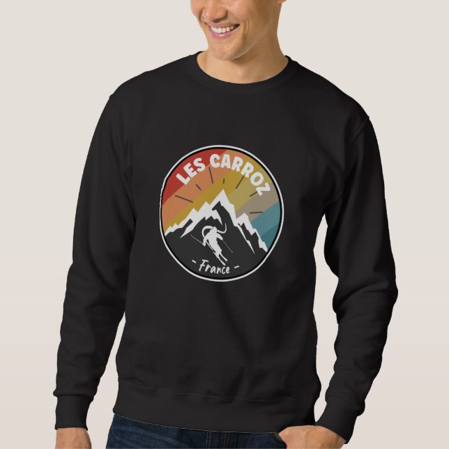 Skifahren in Frankreich Les Carroz Sweatshirt (Vorderseite)