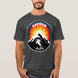 Skifahren in Kaprun Österreich Vintag T-Shirt