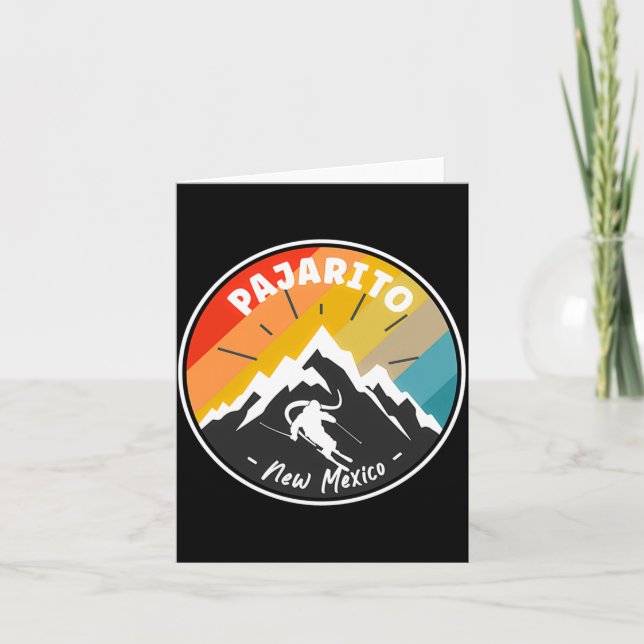 Skifahren in Pajarito New Mexico  Karte (Vorderseite)