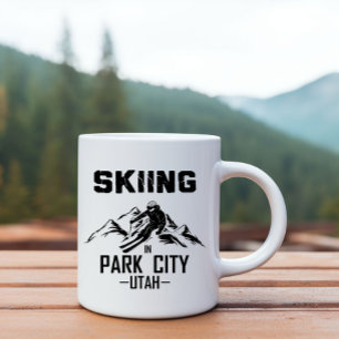 Skifahren in Park City Utah Tasse