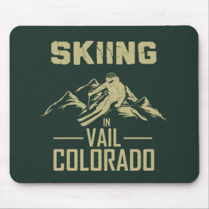 Skifahren in Vail Colorado Mousepad