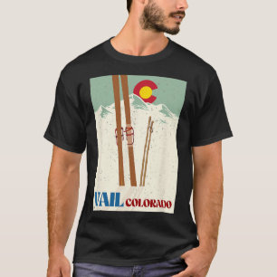 Skifahren in Vail Colorado Rocky Mountains Skiferi T-Shirt