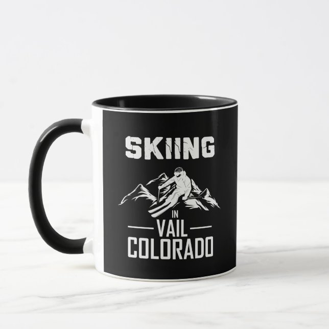 Skifahren in Vail Colorado Tasse (Links)