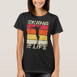 Skifahren ist das Vintage Sport T-Shirt