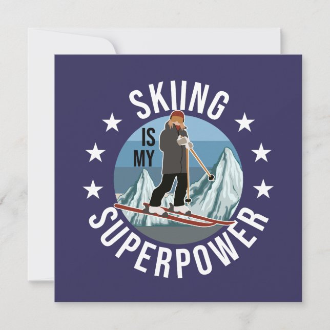 Skifahren ist meine Supermacht (Vorderseite)