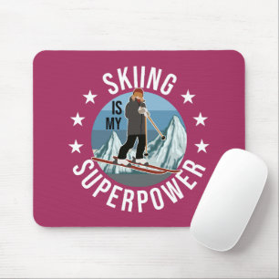 Skifahren ist meine Supermacht Mousepad