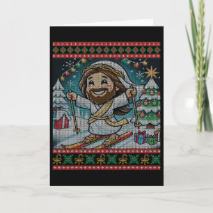 Skifahren Jesus Alles Gute zum Geburtstag Christli Karte