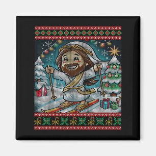 Skifahren Jesus Frohen Geburtstag Christlicher Gla Magnet