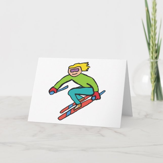 Skifahren Karte (Vorderseite)