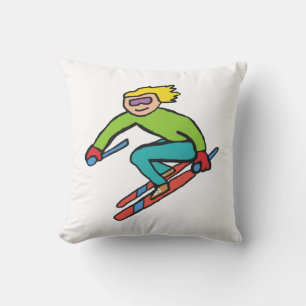 Skifahren Kissen