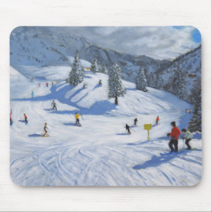 Skifahren Kitzbhuel 2014 Mousepad