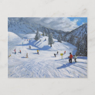 Skifahren Kitzbhuel 2014 Postkarte