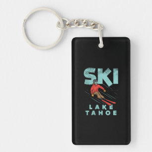 Skifahren Lake Tahoe Schlüsselanhänger