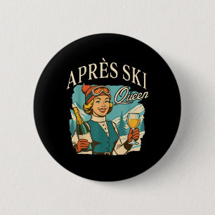 Skifahren Langlauf Skiausflug Apres Ski Sozialklub Button