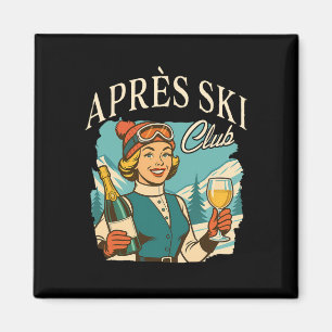 Skifahren Langlaufloipen Apres Ski Queen Ski Trip  Magnet