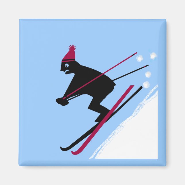 Skifahren lernen magnet (Vorne)